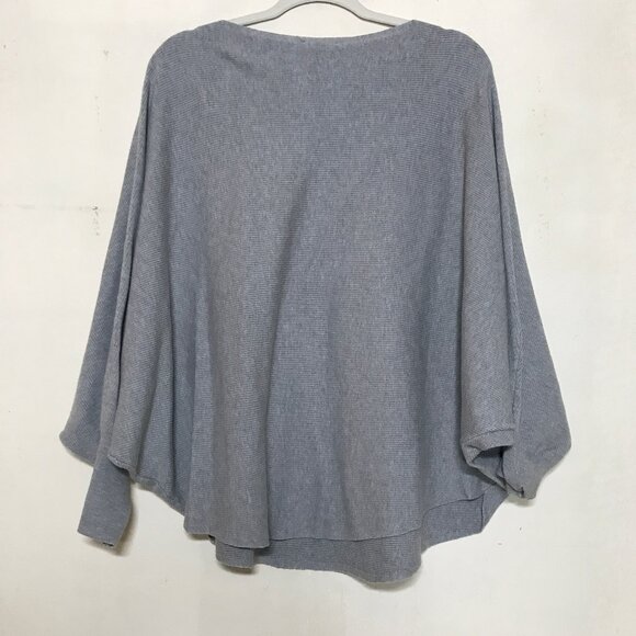 Vila Milano Sz XL Soft Cozy Batwing Sleeve Poncho Style Blouson Popover Sweater - Picture 2 of 11